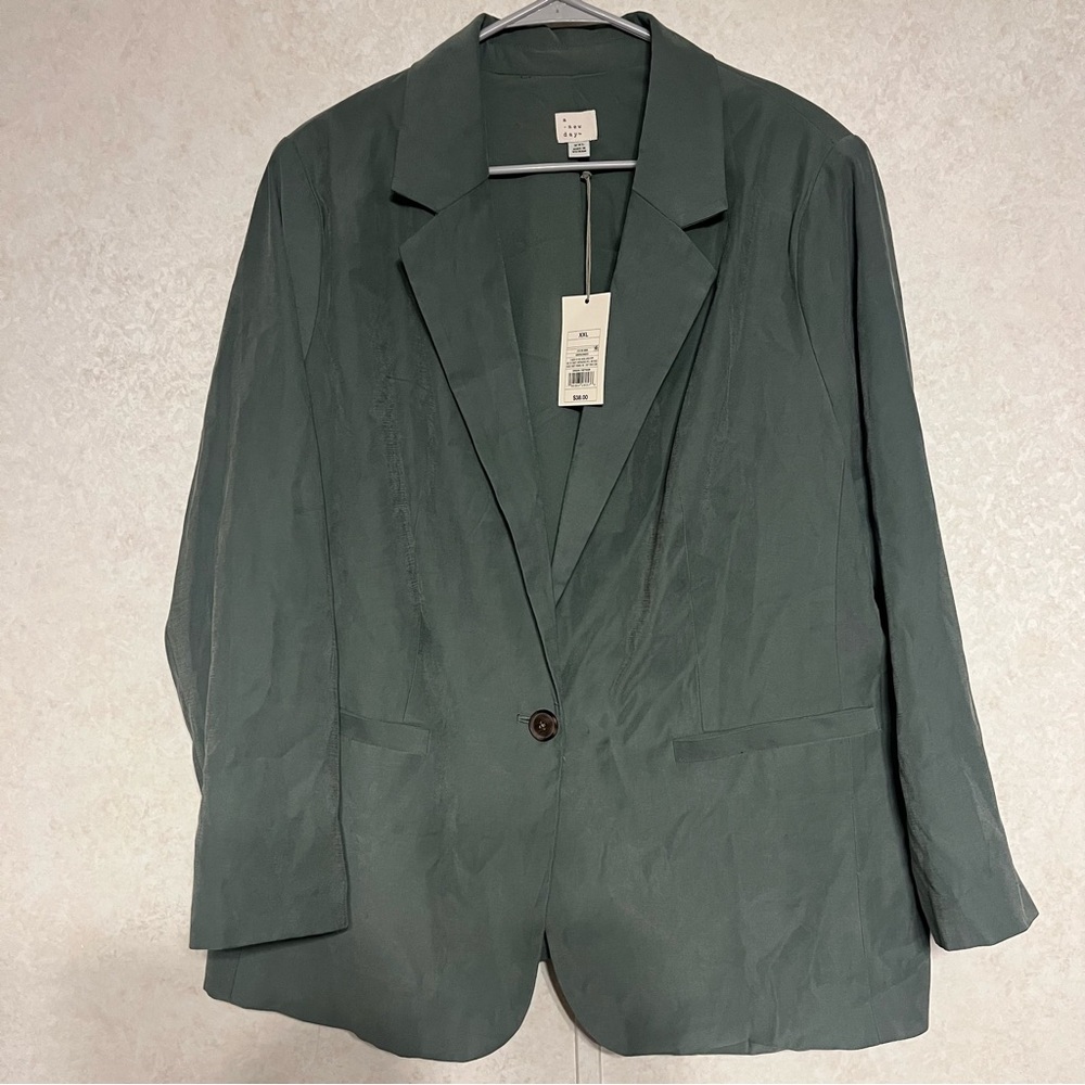 a‎ new day Classic Green Blazer